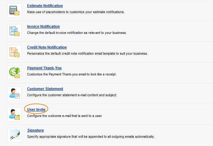Select User Invite Select user invite