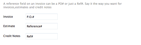Reference Field Preferences