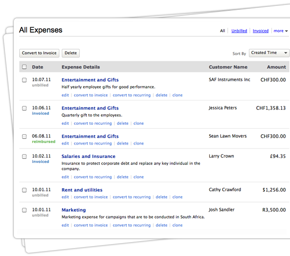 Invoice Software - Expenses Invoice Software - Expenses
