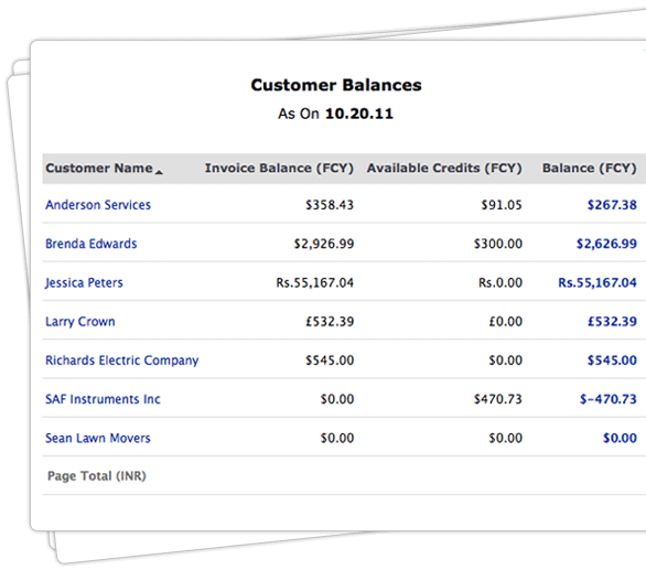 Invoice Software - Reports