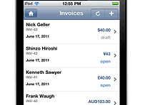 airprint in zoho invoice iphone app