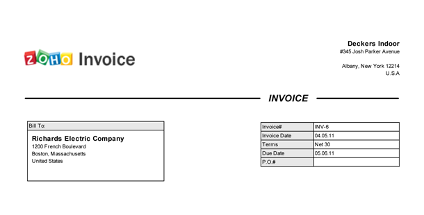 Send elegant invoices