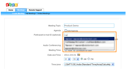 Create Meeting