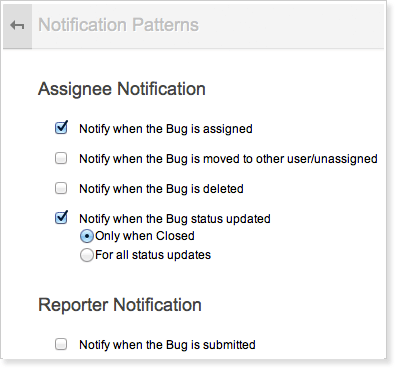 Assignee notifications