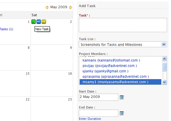 Share Calendar