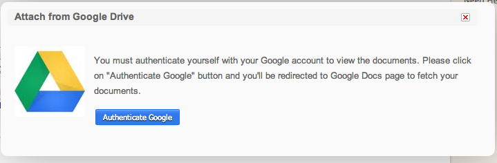 Authenticate Google Drive