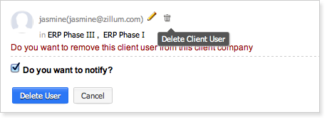Delete Client Users