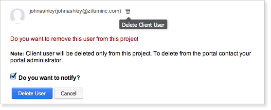 Delete Client Users