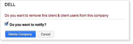 Delete Client Company