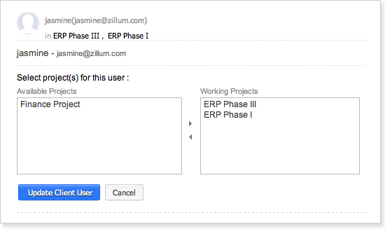 Edit Client Users