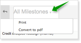 Gantt chart or export to PDF