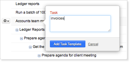 Add a Task template