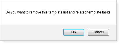 Delete Tasklist template