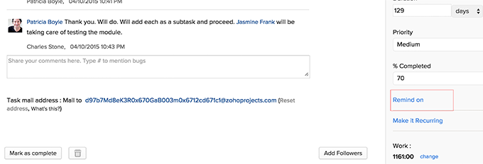 Recurring Tasks