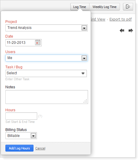 My Timesheet View My Timesheet View