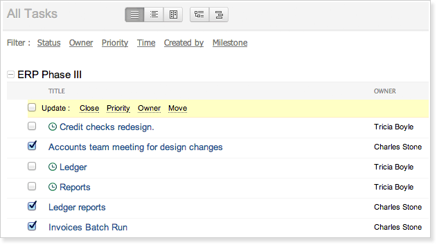 Bulk tasks Bulk tasks