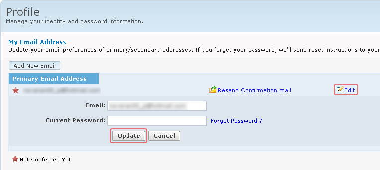 Email Address Change