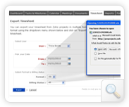 Export Timesheets