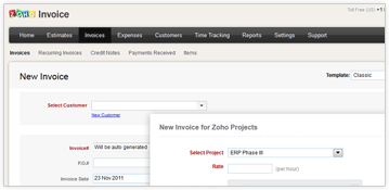 Create invoices for clients