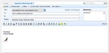 File a bug via Email
