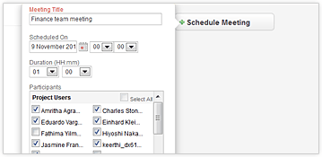 Project meetings