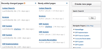 Organize and manage pages