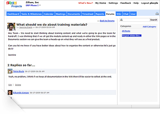 Project Forums