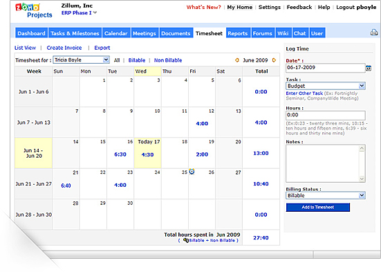 Time Tracking Software