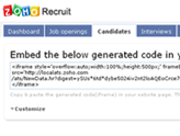 Embed resume form