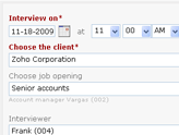 Schedule interviews