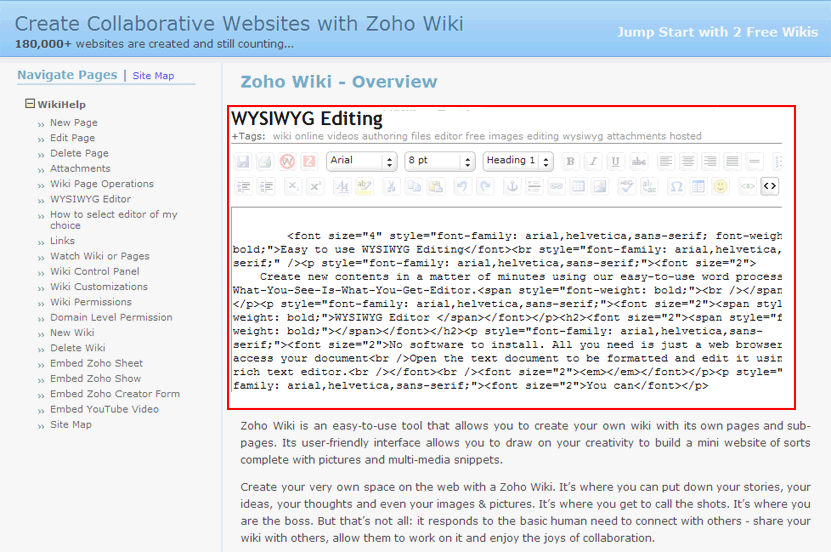 Wiki-Toggle HTML