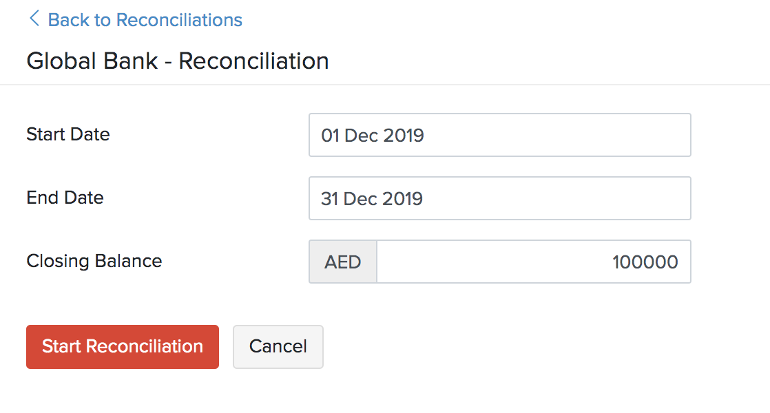 Reconciliation Help Zoho Books
