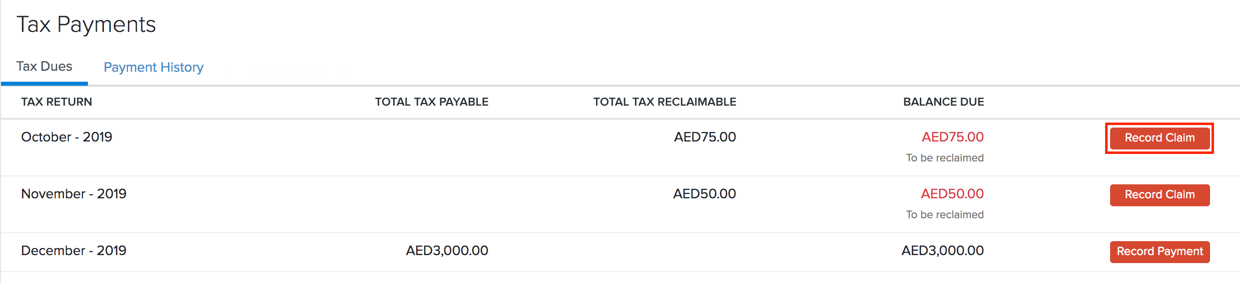 Tax Claim-Accountant