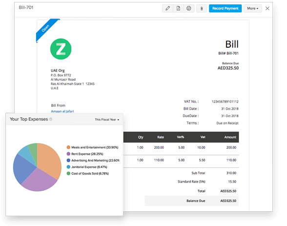 Expense Tracking - Small Business Accounting Software | Zoho Books