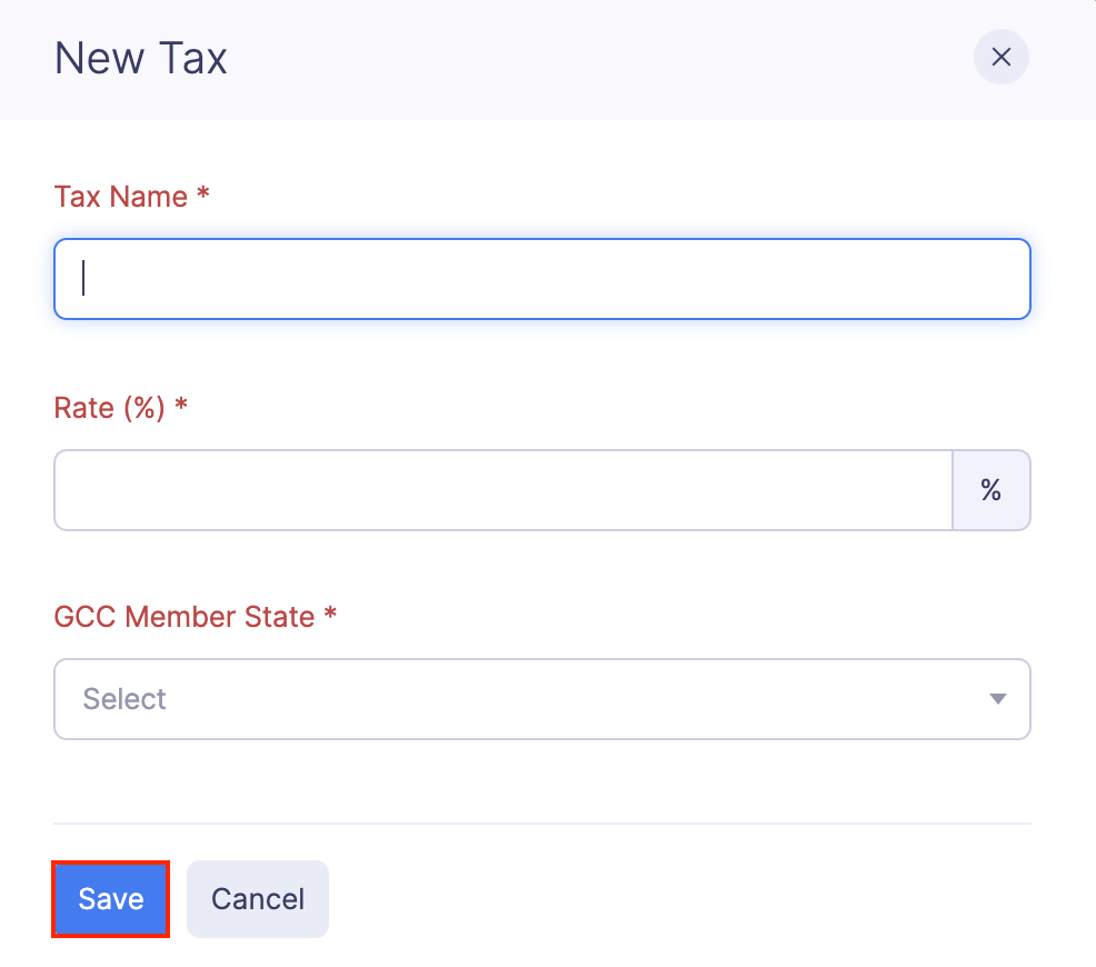 Add a New Tax