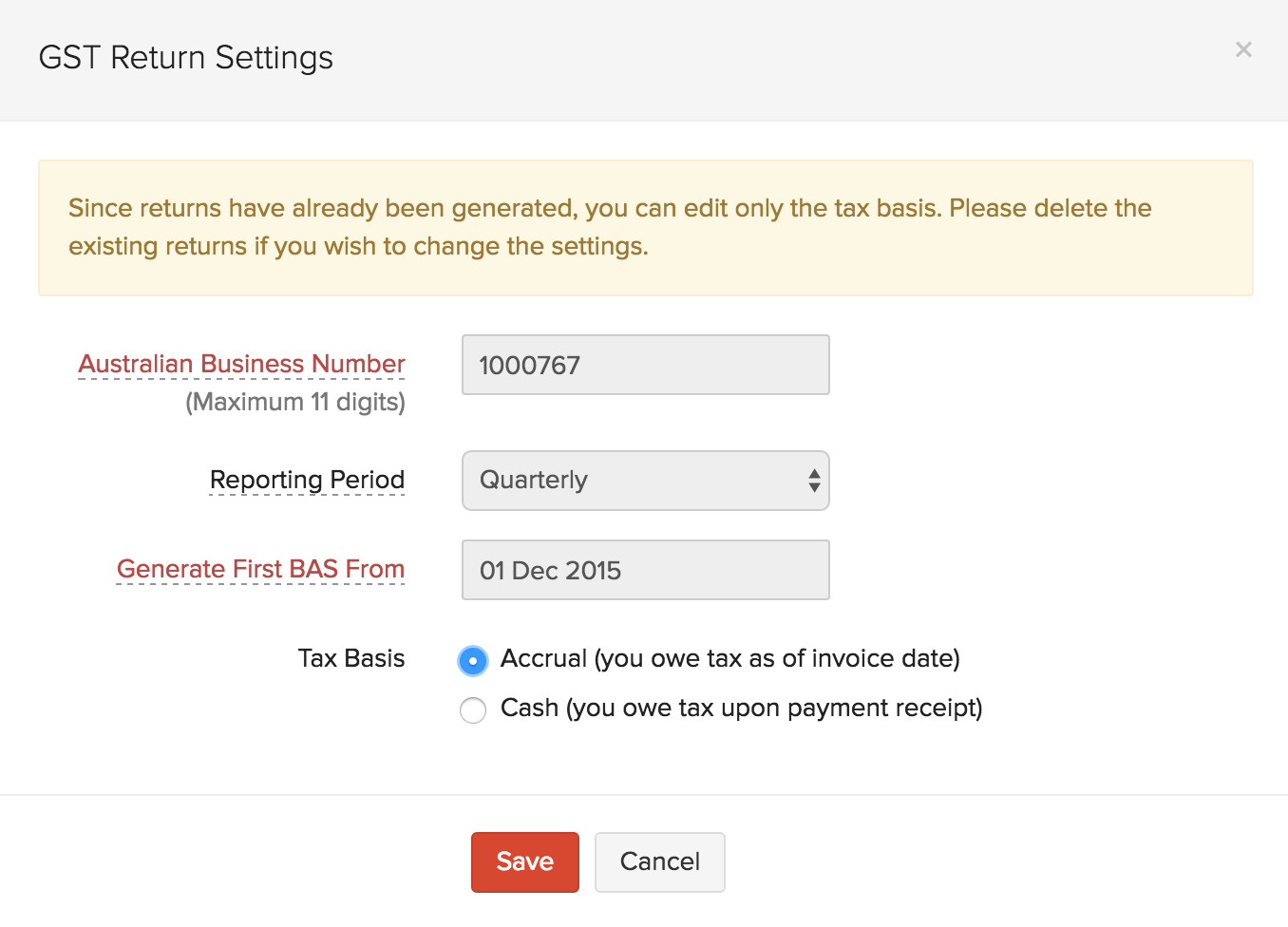 BAS Report Help Zoho Books