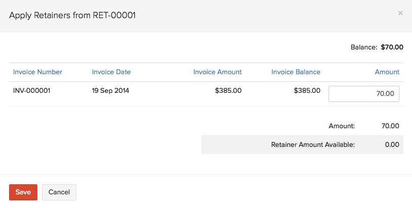 Invoice Applied