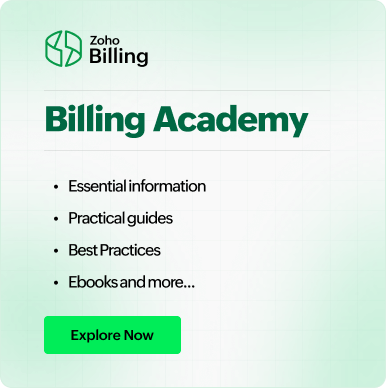 Academy promotion | Zoho Billing