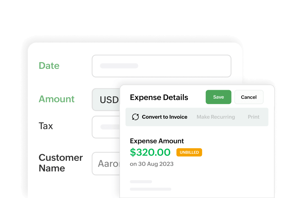 Expense billing Get expenses reimbursed Zoho Billing