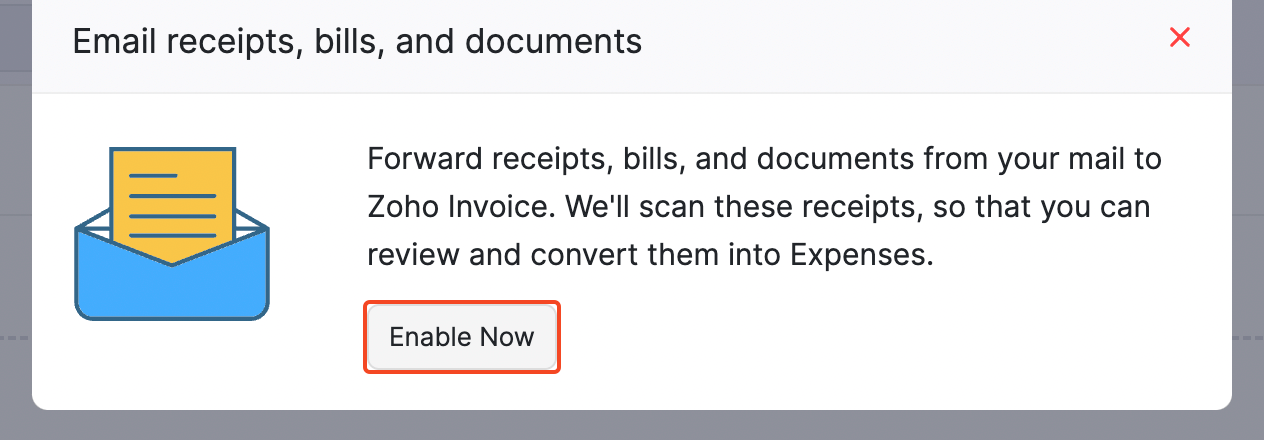 Enable Email Receipts