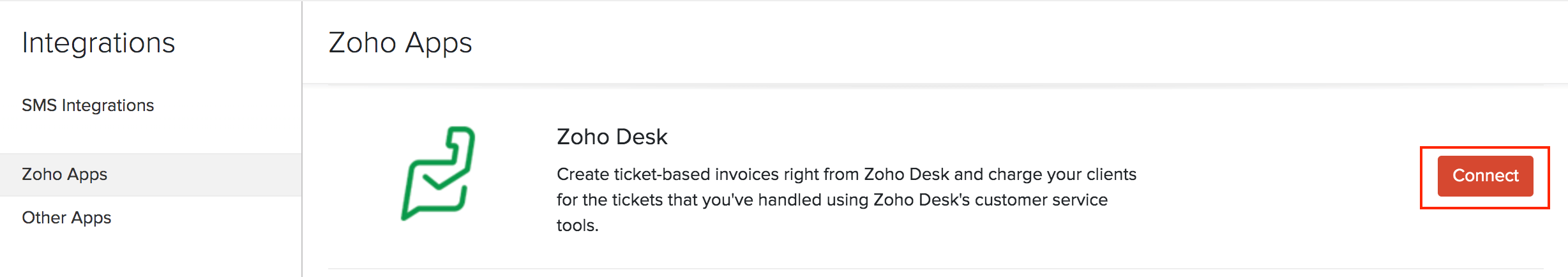 Connect to Zoho Desk