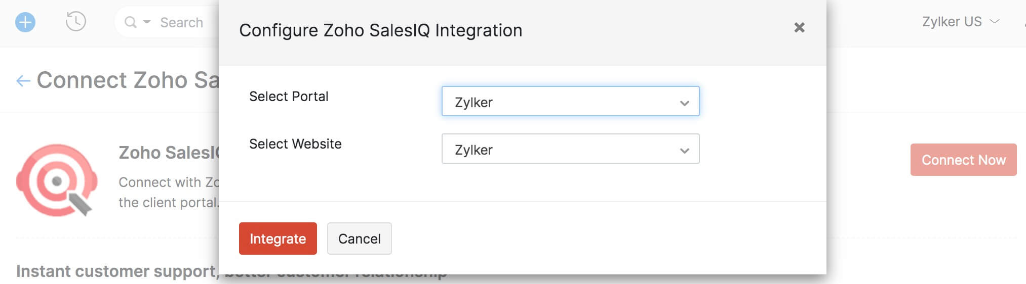 Sales IQ Integrate
