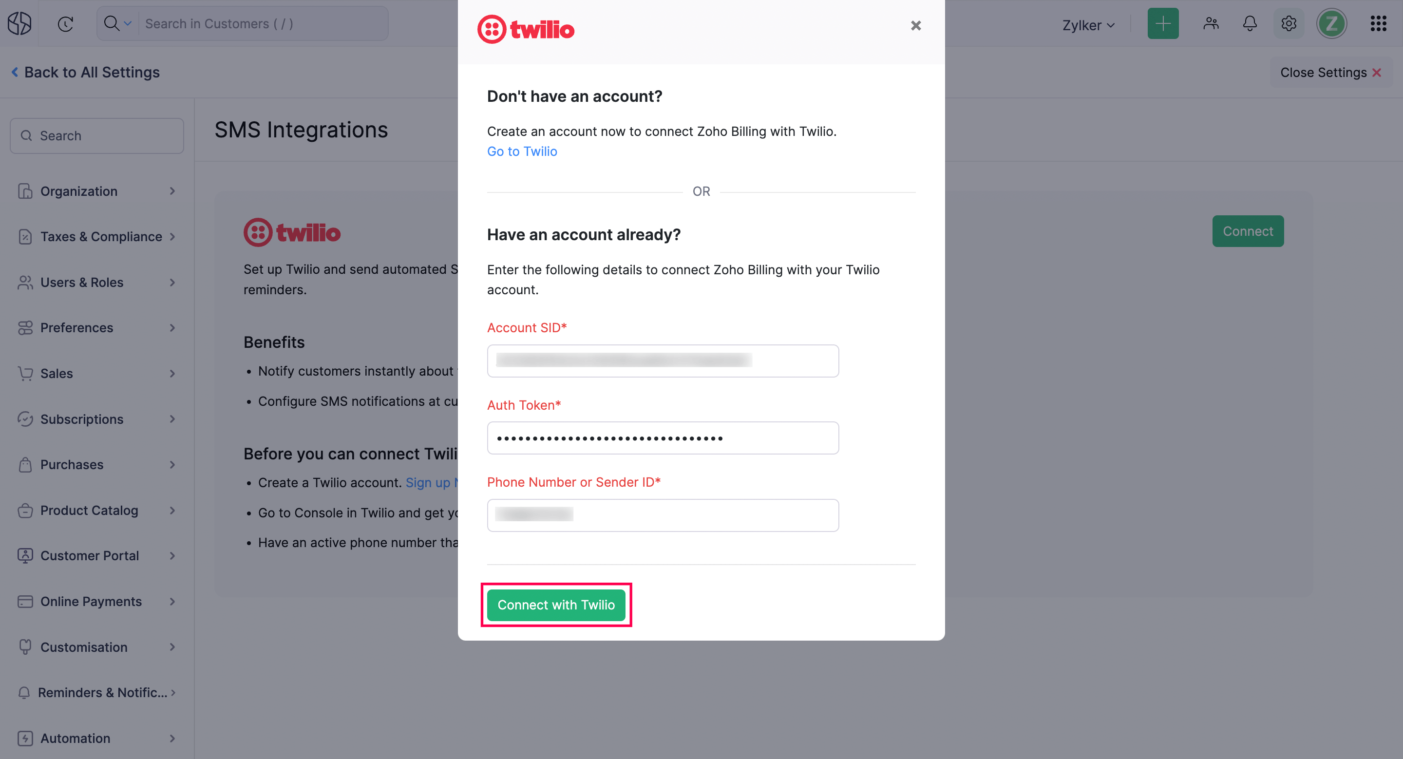 Twilio Connect