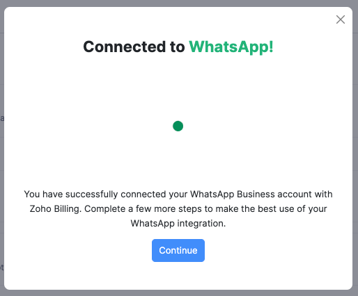 Connected to WhatsApp