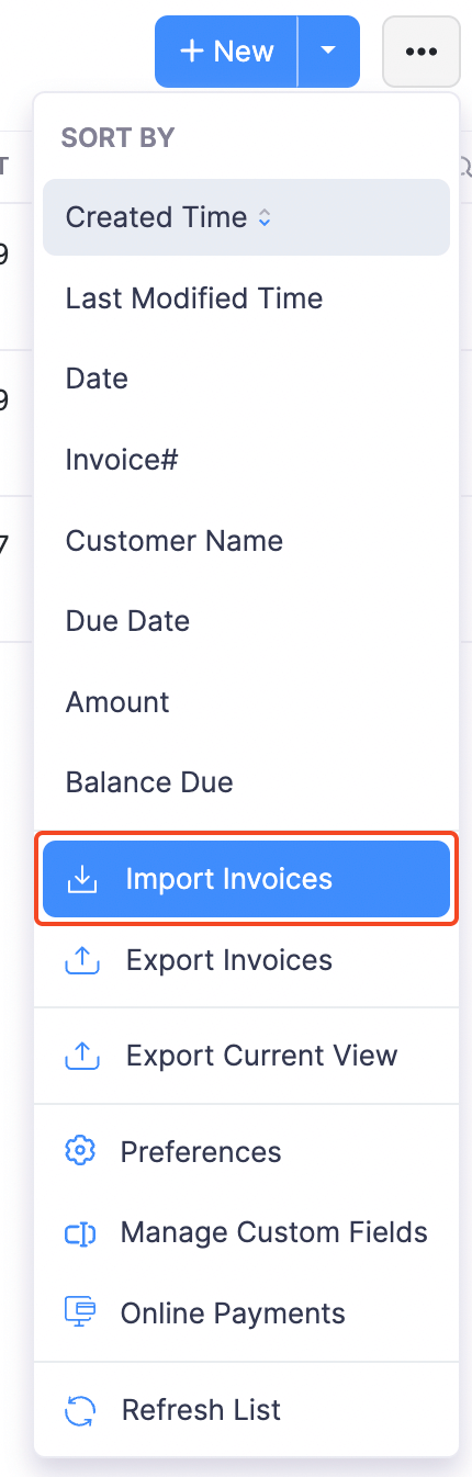 Import Invoices