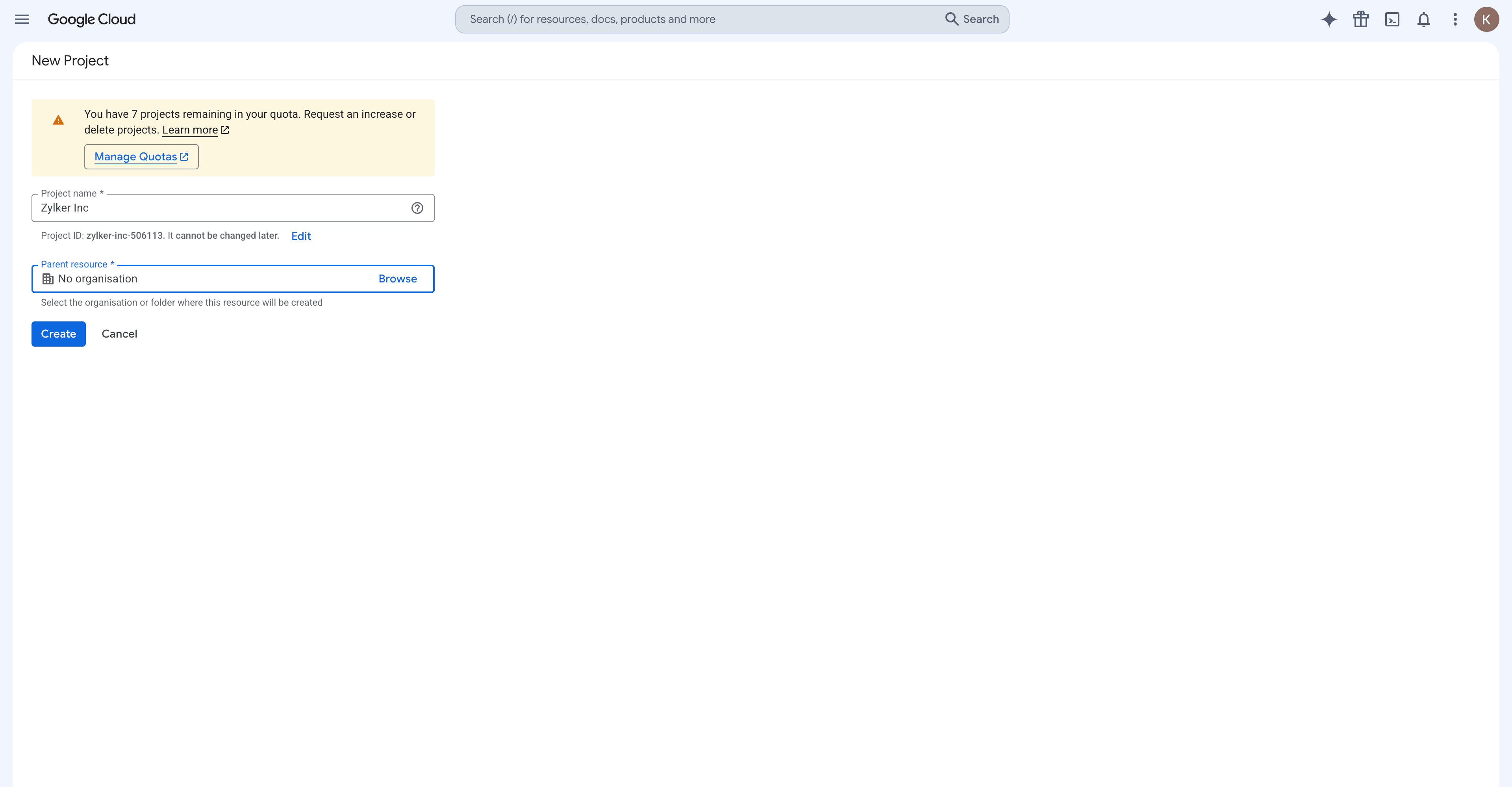 create-new-project-in-cloud-console