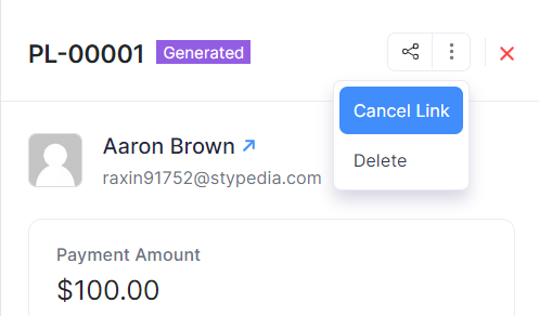 Cancel Payment Links