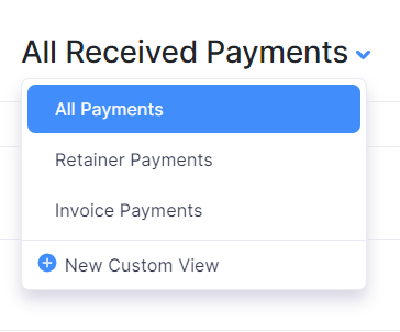 Filter Payments