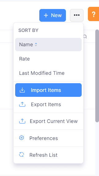 Import Items