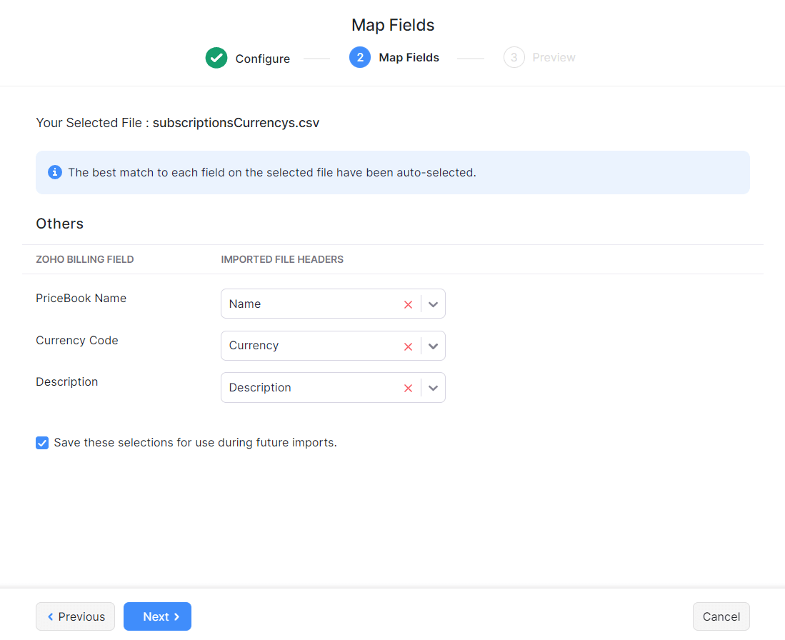 Import-Map Fields